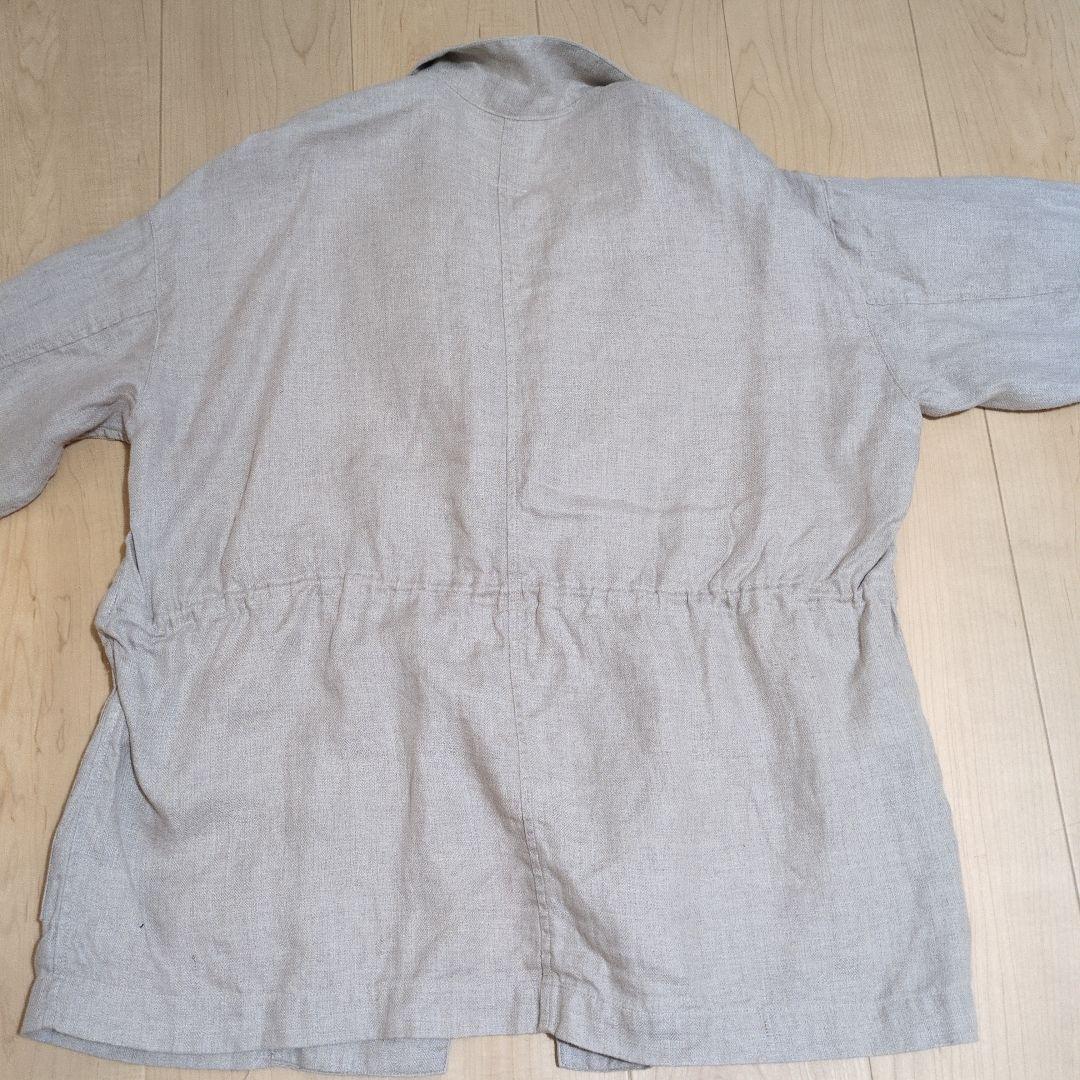 フレンチリネンのテーラードジャケット / かぐれ コラボ　Mサイズ