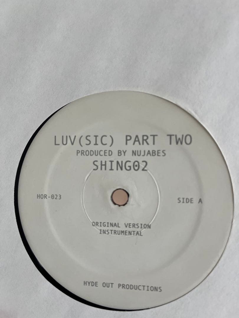 美品　LUV(SIC) PART TWO SHING02 レコード