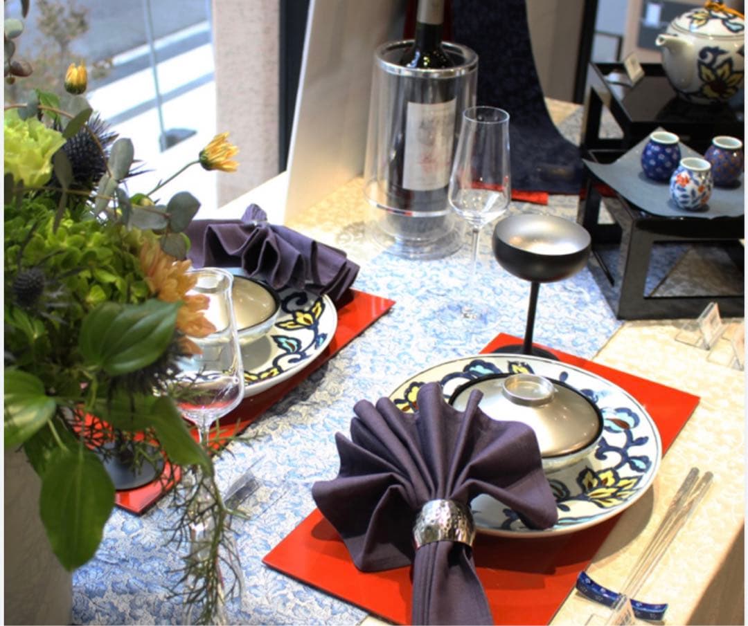 源右衛門　テーブルランナー　テーブルセンター