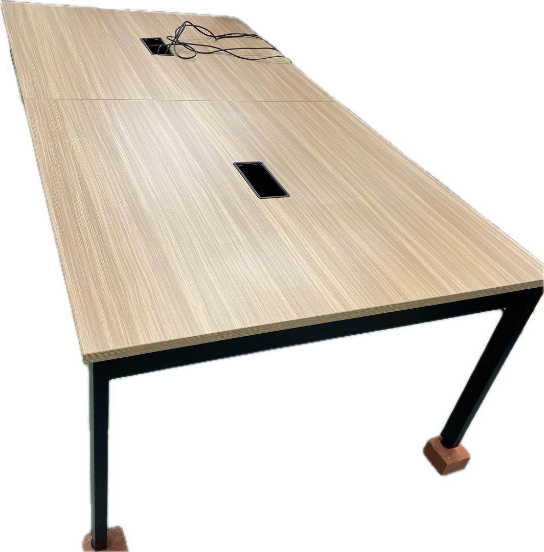 ナチュラルウッドオフィステーブル