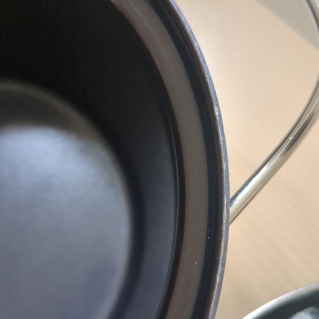 キャサリンホルム　ホーロー鍋　ブラック