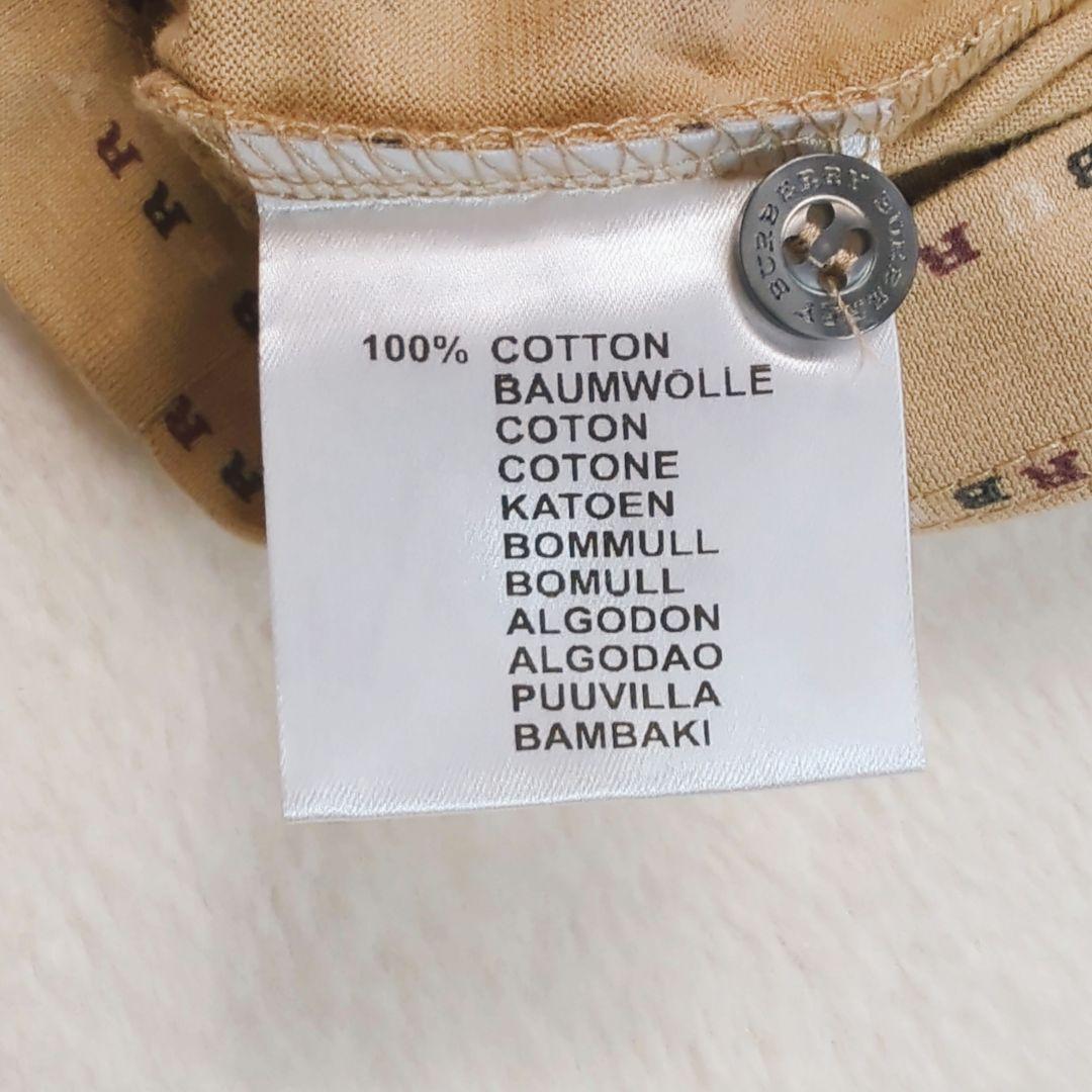 新品 タグ付き バーバリーロンドン 総柄 ポロシャツ コットン100%　L