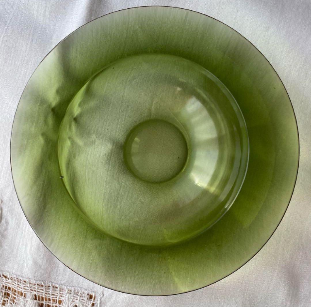 佐々木ガラス 竹内伝治 ガラスボウル 灰皿 2個セット グリーン
