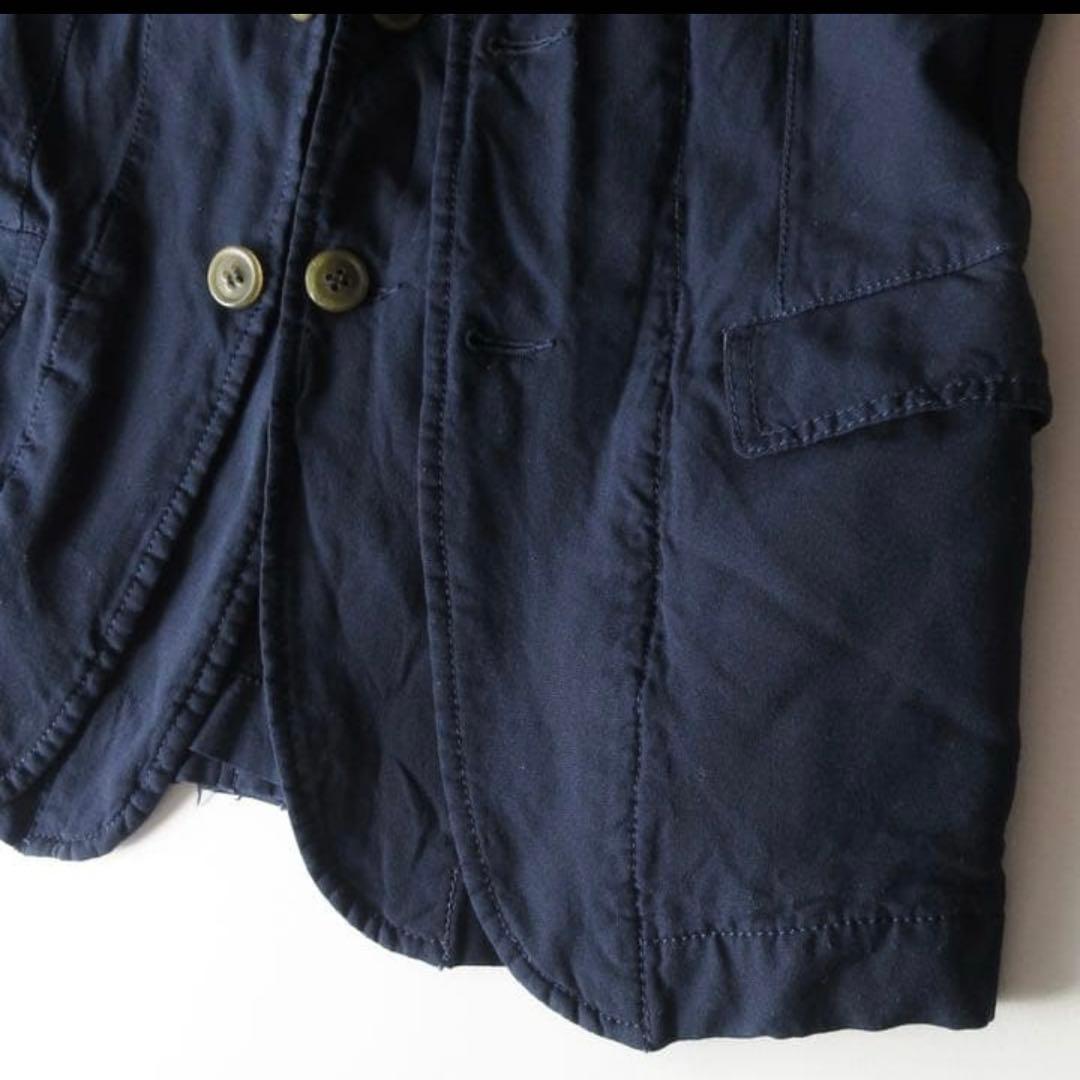 コムデギャルソン ポリ縮絨ドッキングテーラードジャケット ネイビー XS