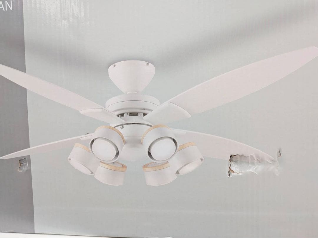 大光電機 LEDシーリングファン 10畳 ホワイト CSF-690W