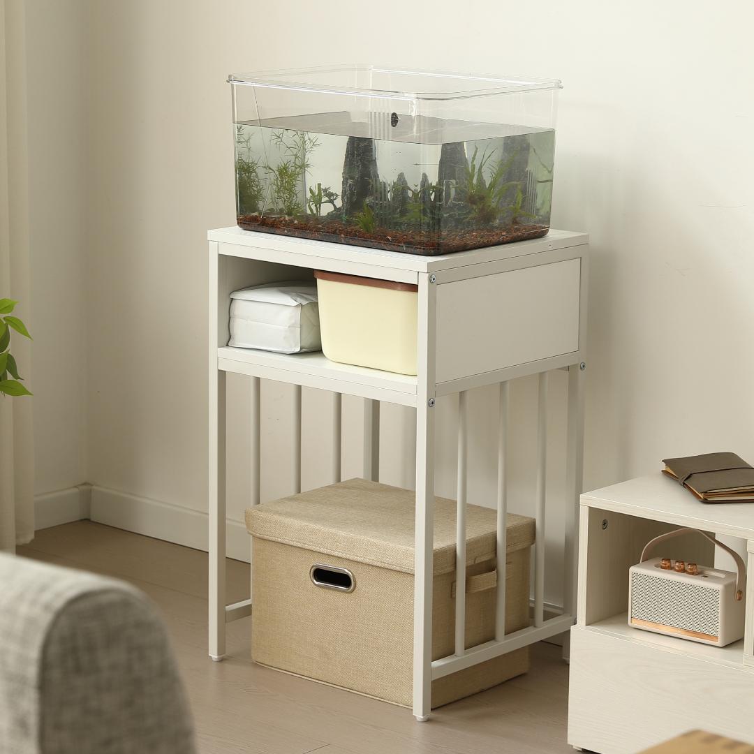 【新品】耐荷重100kg 水槽台 45cm幅 2段収納 頑丈