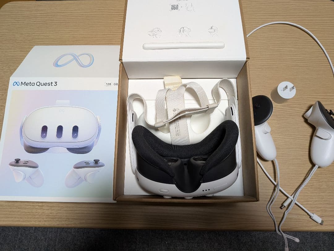  Quest 3 ヘッドセット コントローラー付き　128GB