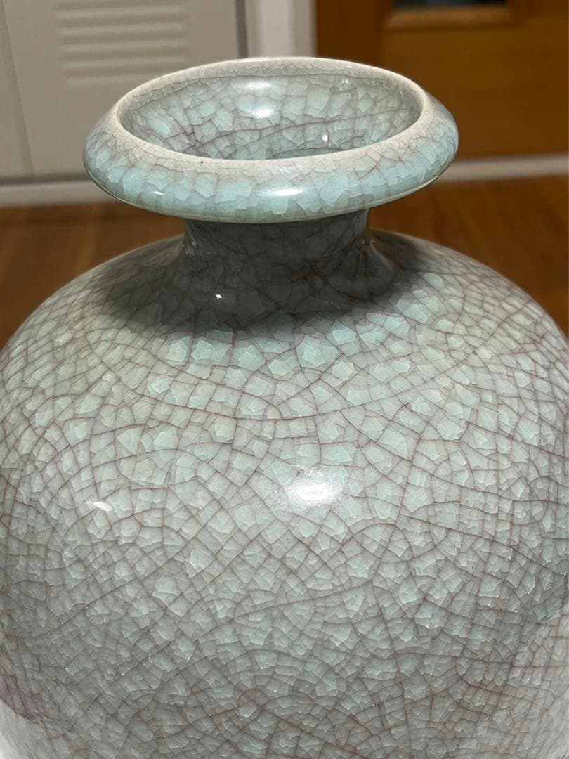 中国美術 清代哥釉 陶磁器 伝統工芸品 美術品 置物 唐物