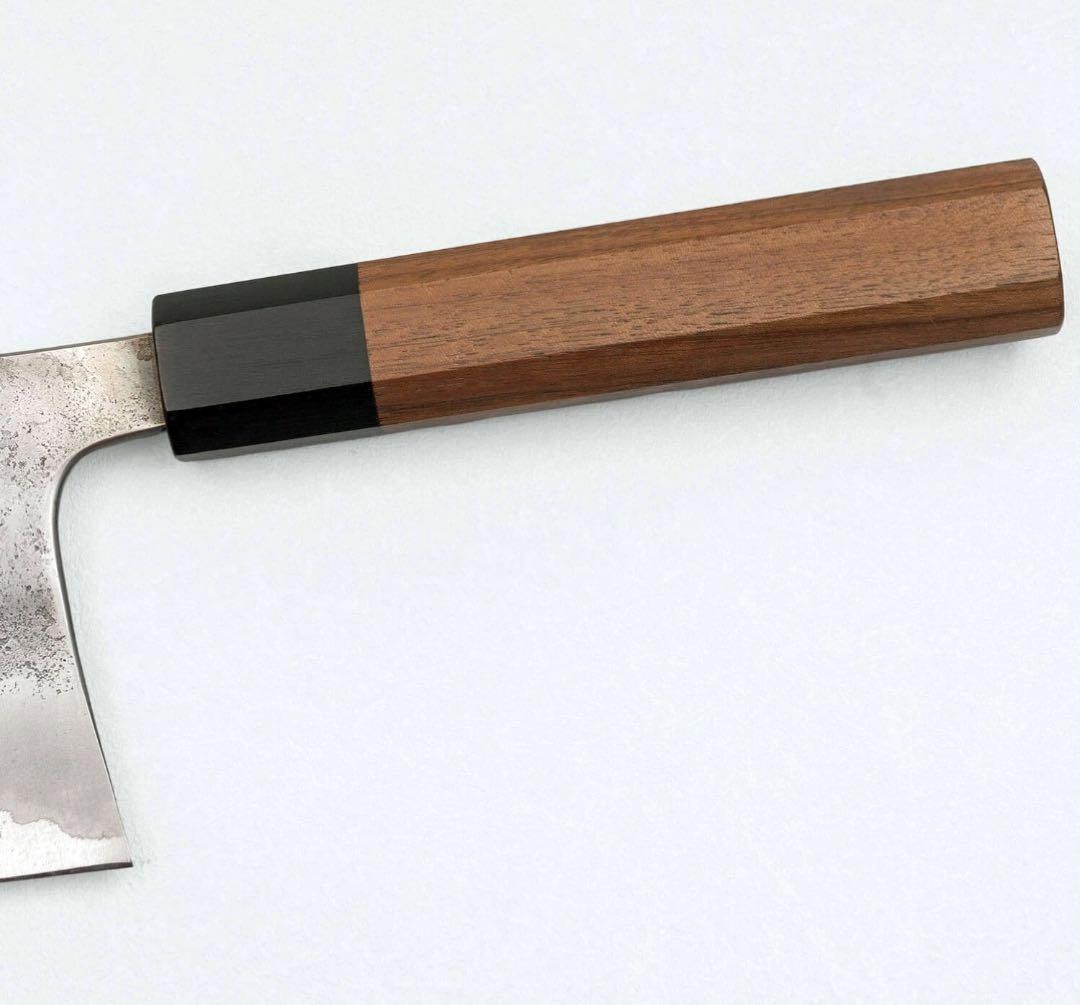 松原刃物　梨地　青ニ　ステンクラッド　中華180mm