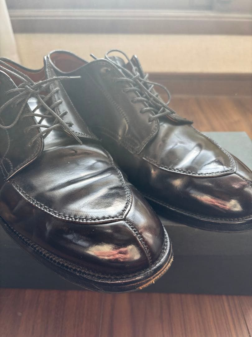 Alden コードバンvチップ ブラック9 1/2