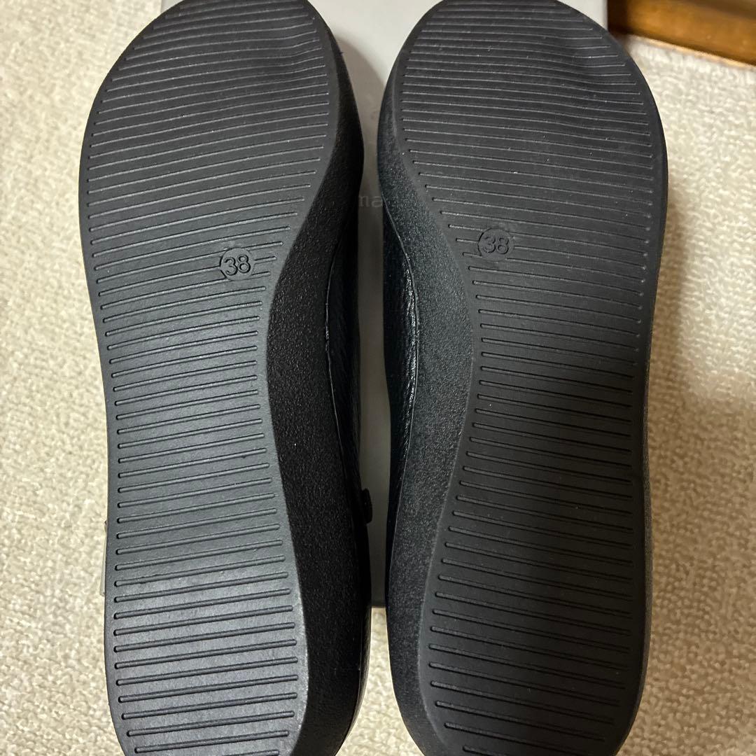 【美品•未使用級】yuko imanishi+ フラットシューズ 黒