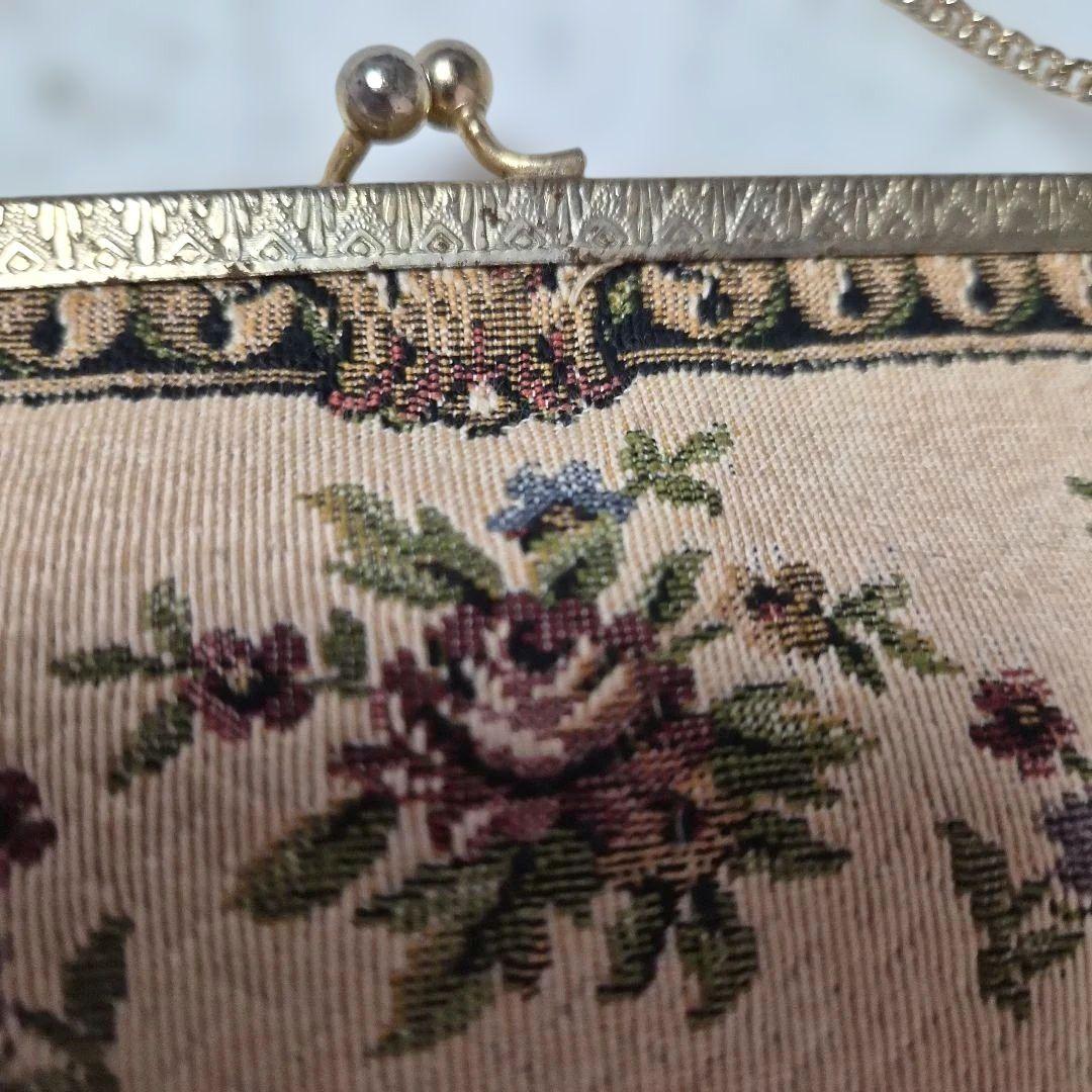 西ドイツ製【アンティークゴブラン織バッグ】