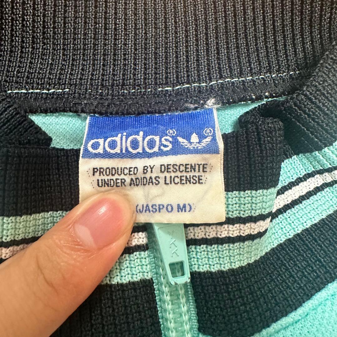 80s old adidas track jacket ティファニーブルー