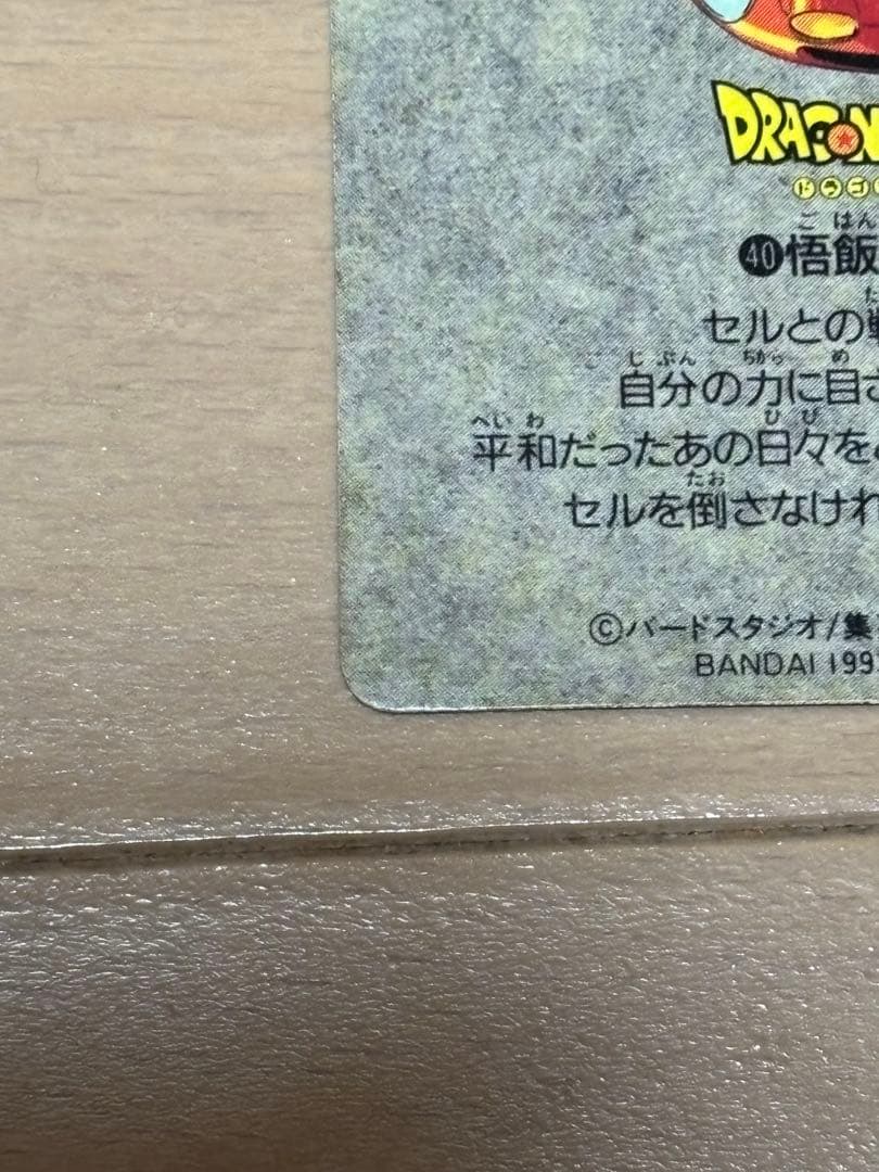 香港版　カードダス ビジュアルアドベンチャースペシャルNo.40 悟飯との思い出