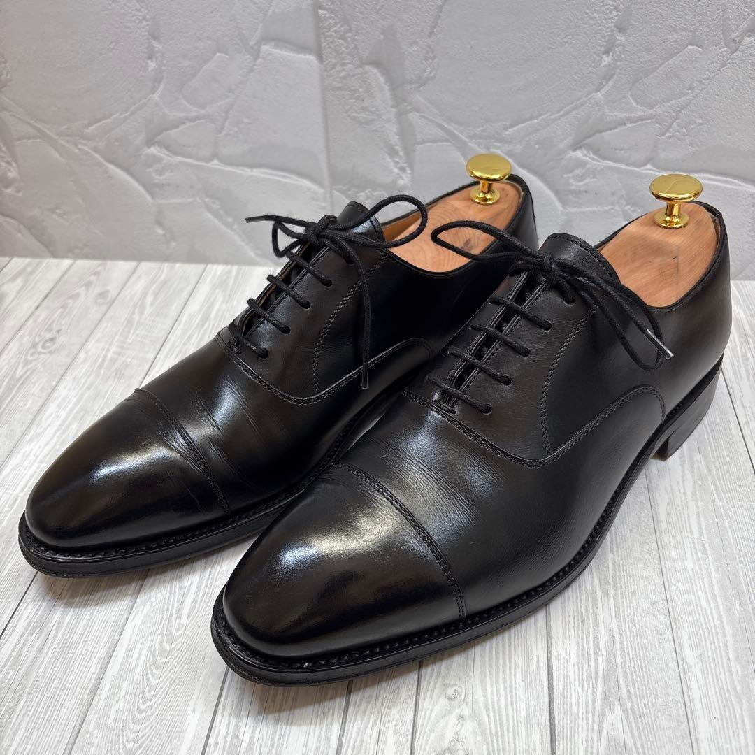 Berwick バーウィック 5217 ブラック ストレートチップ UK7