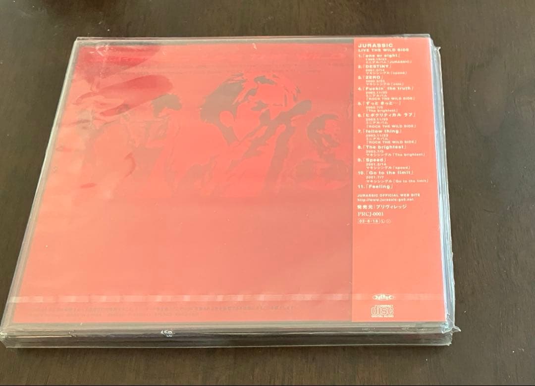 【新品】JURASSIC / LIVE THE WILD SIDE　赤ケース