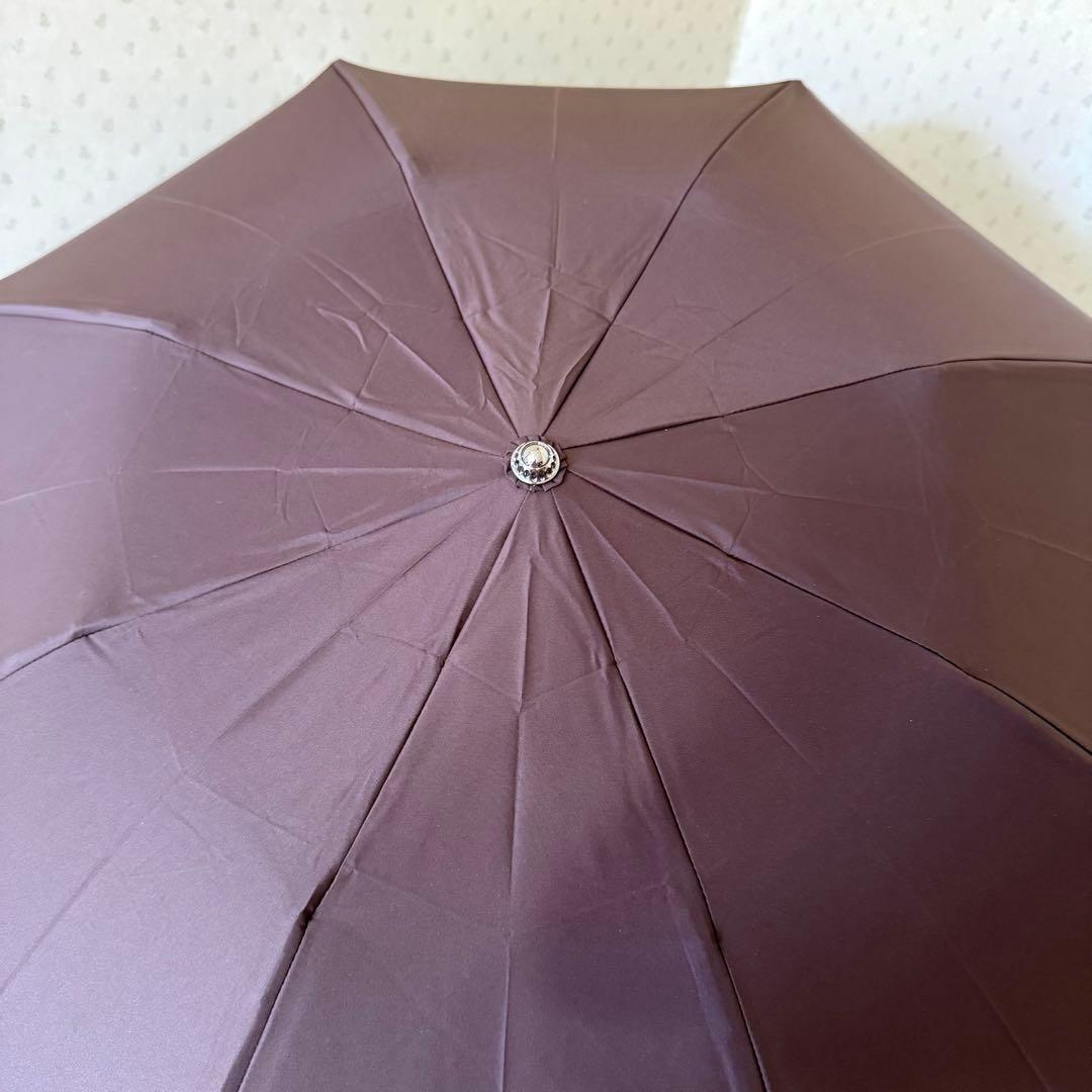 ★新品★ハンウェイ　HANWAY　晴雨兼用　折りたたみ傘　UV加工　撥水　茶