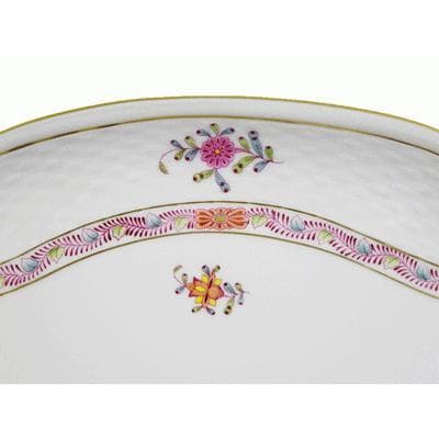 新品ヘレンド アポニーフラワー パーティー（モカ）トレイ40.5cm