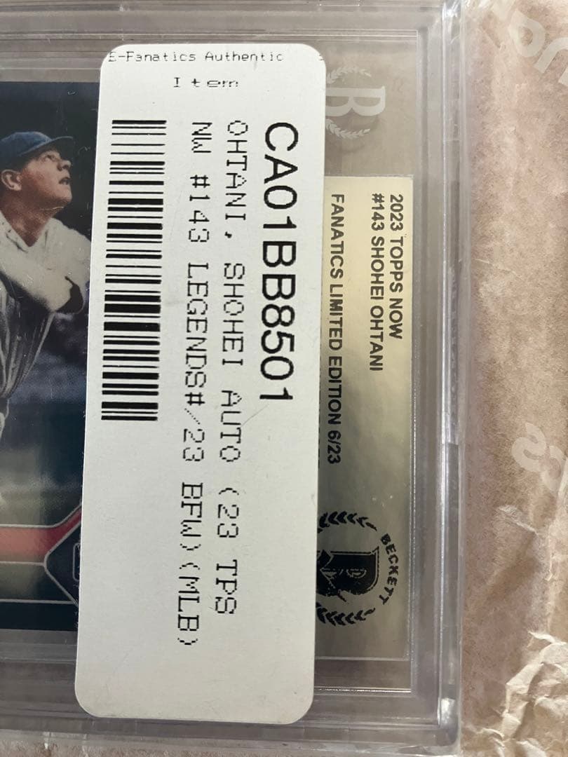 世界23枚限定 ヤンキースタジアム100周年記念試合 大谷選手直筆サインカード