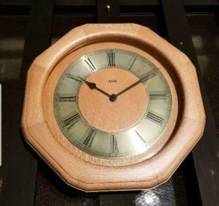 希少　北欧　ナチュラル　モダン　ドイツ製　ユンハンス　無垢材　ウォール　クロック