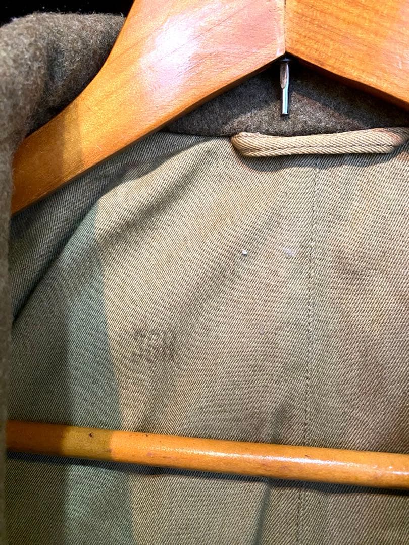 メルトンウール 40年代 米軍実物 ミリタリー カーキ オリーブ 中古 古着