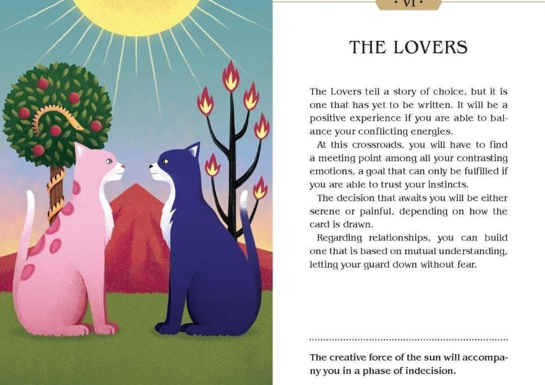 【正規品タロットカード】海外人気デッキ✨魔法のような神秘的な猫に導かれるデッキ