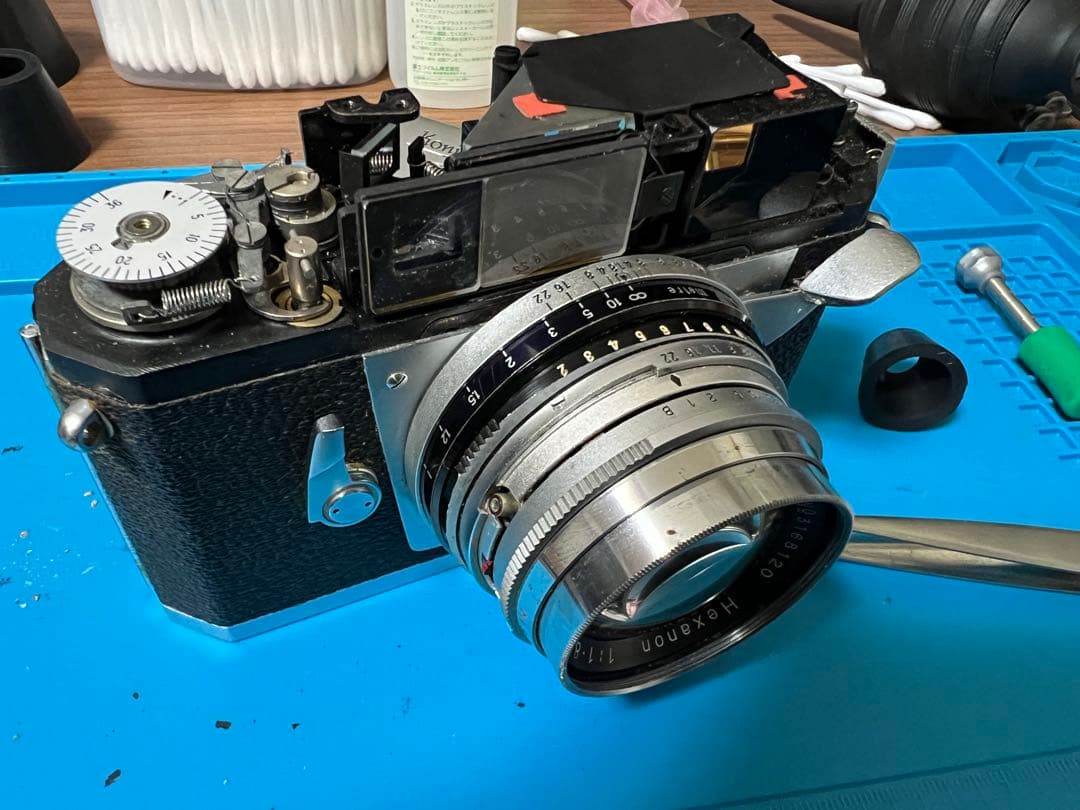 Konica IIIA Hexanon 50mm F1.8 整備、実写確認済