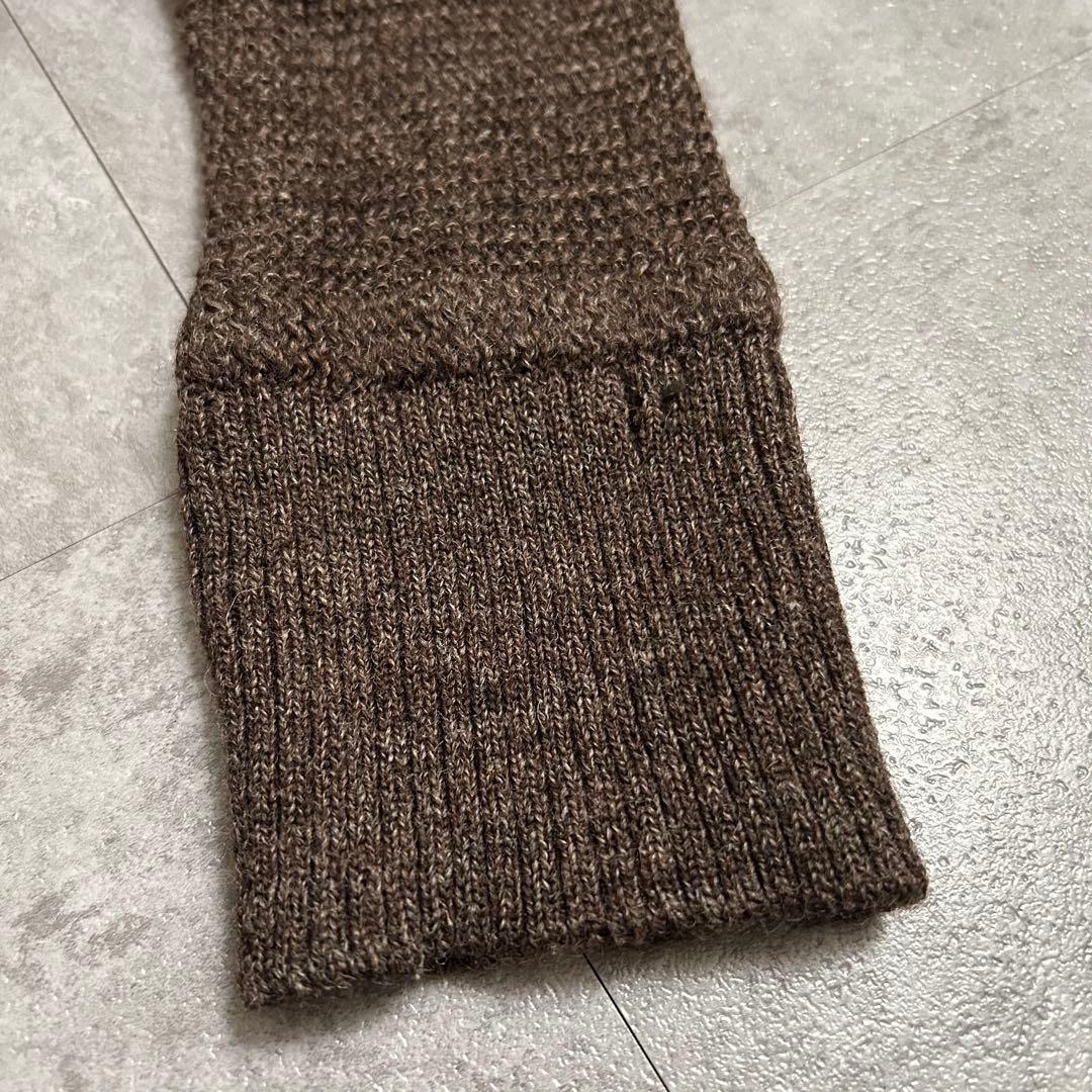 ORGUEIL オルゲイユ ショールカラー ニット ブラウン 42