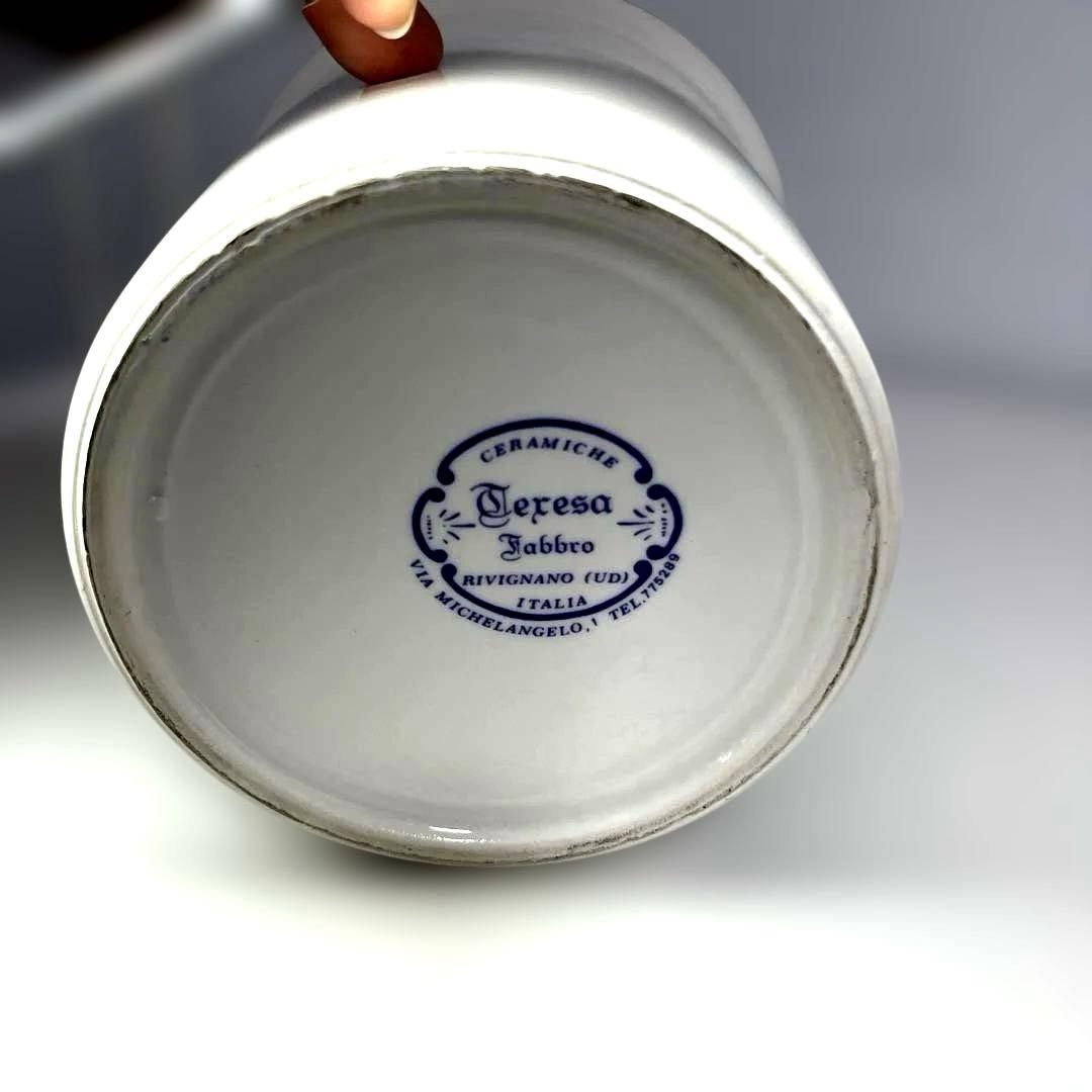 【FT】アンティーク 陶器　キャニスター イタリア