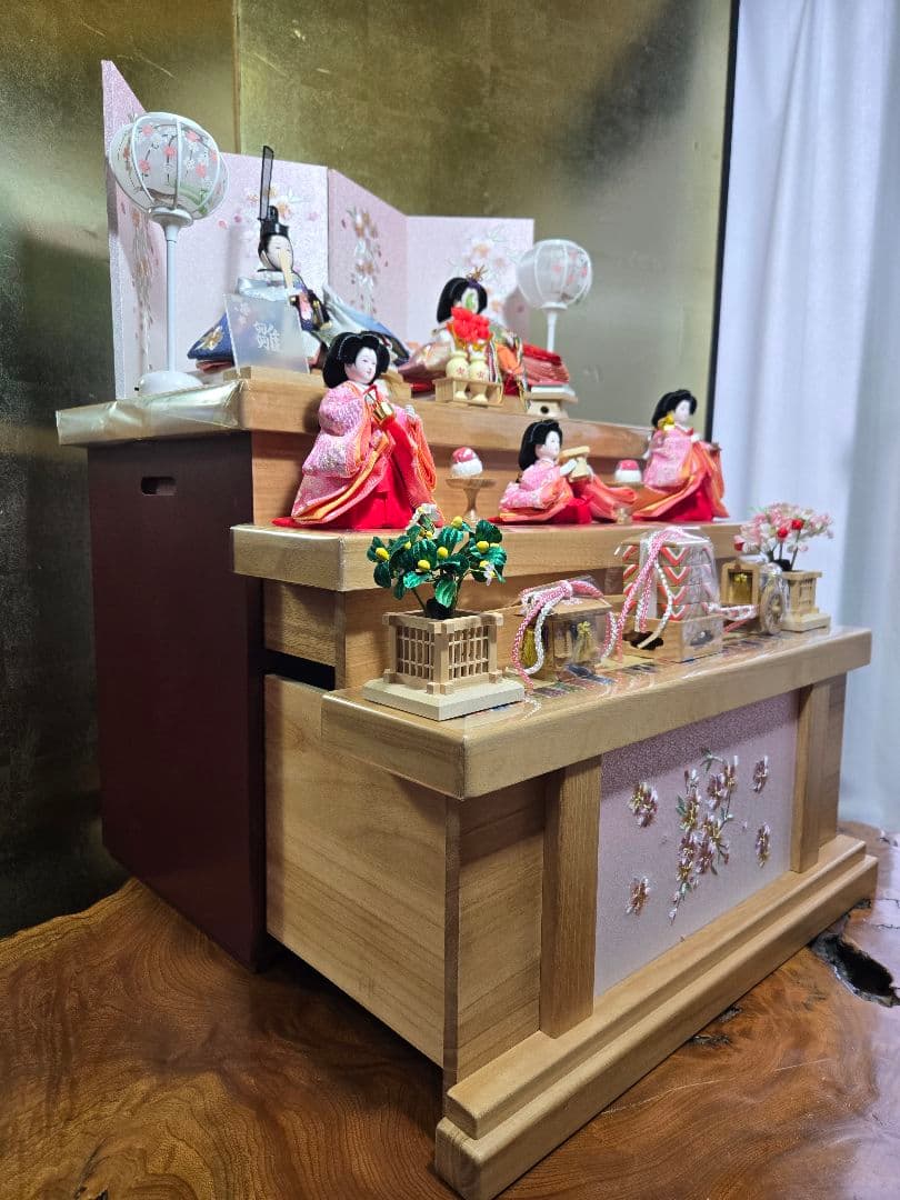 【一点限り】雛人形 収納飾り 三段　31