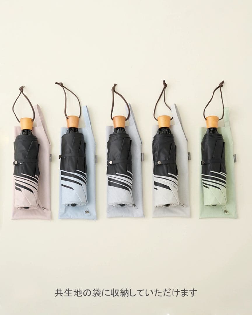 【新品未使用】３段折 / moku(ブルー)