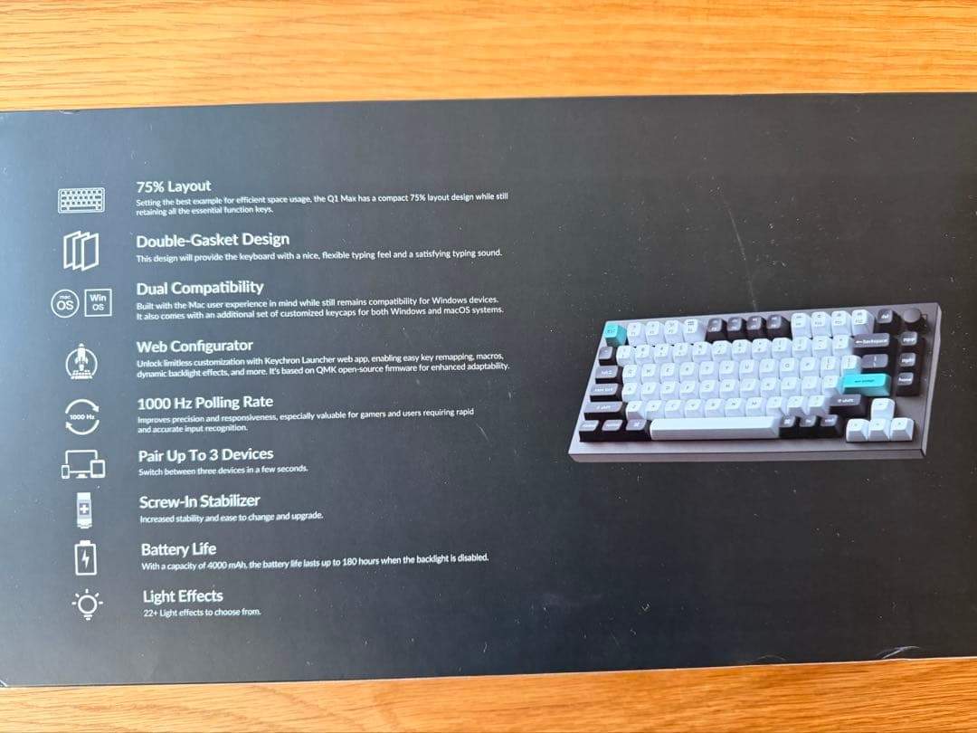 【ほぼ新品】Keychron Q1 Maxおまけ付き