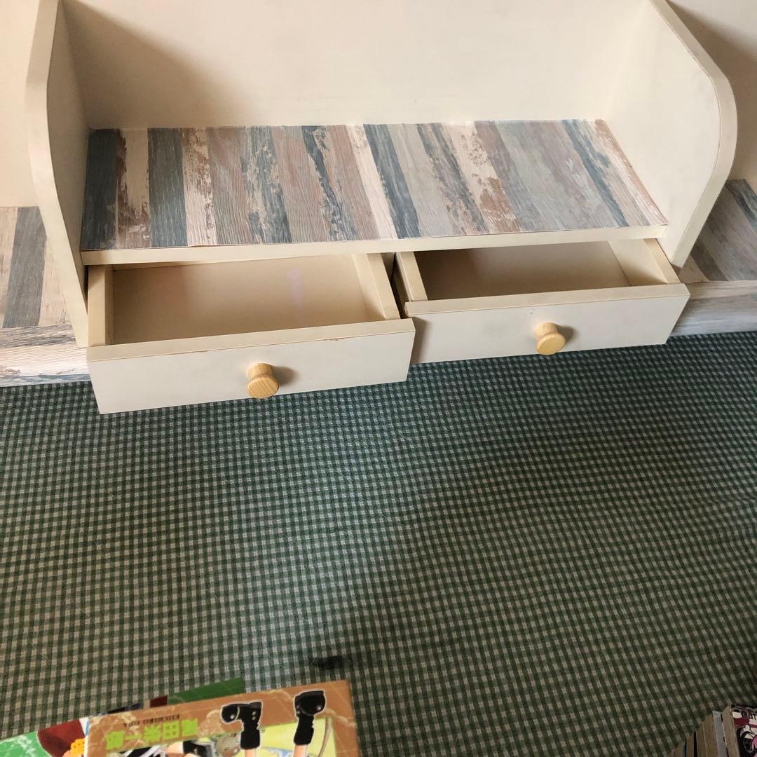 本立て　ロング　店舗什器　引き出しつき本立て　オブジェ