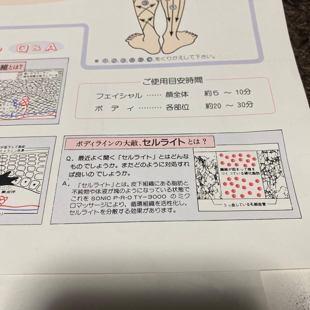 値下げ中【送料無料】 超音波美顔器ボディSONIC P.R.O TY-3000