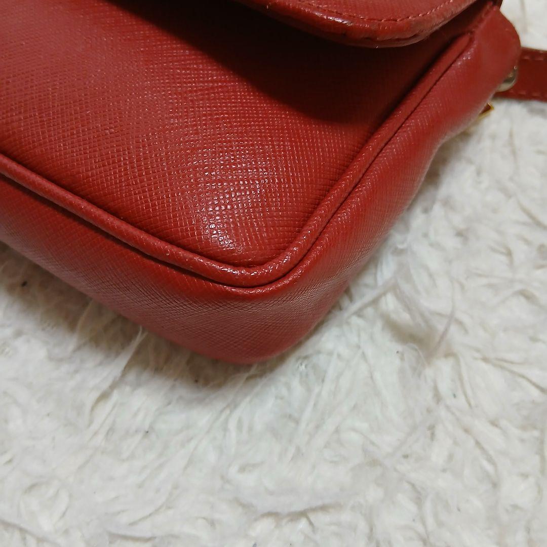 【Vivienne Westwood】オールレザー　ミニショルダーバッグ　レッド