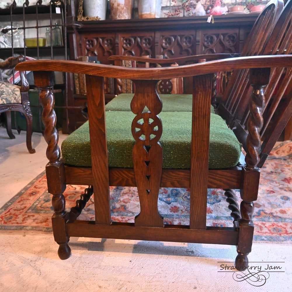 L3710-54 英国アンティーク ソファ ホールベンチ 2人掛け ソファベンチ