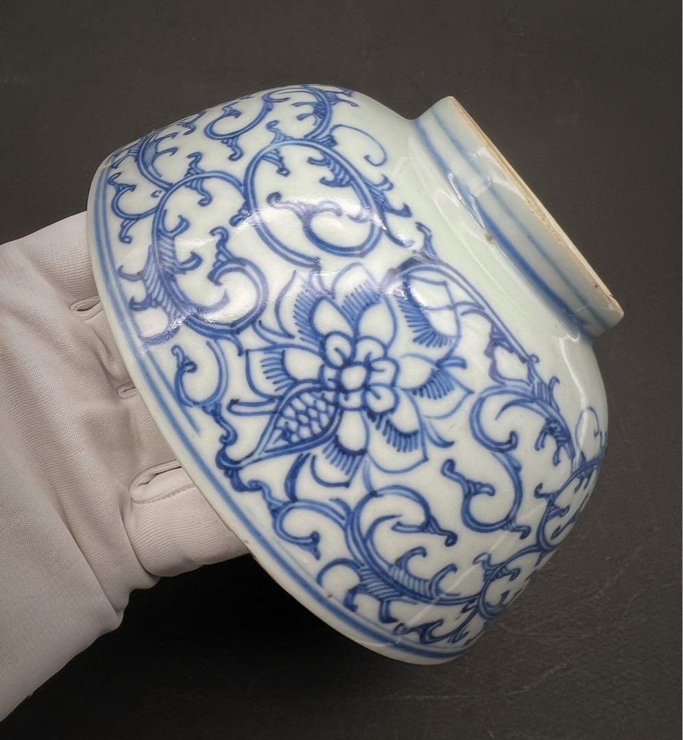 中国美術 古玩 清代 青花大碗 骨董品