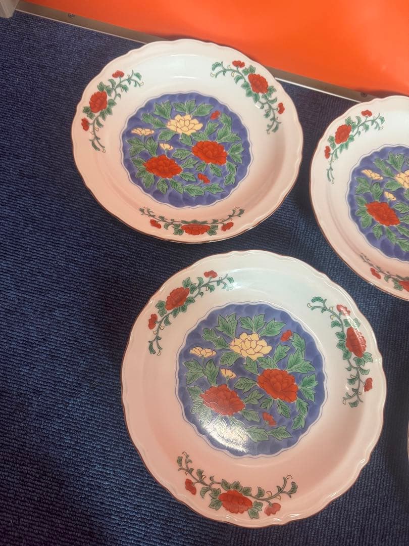 1946 有田焼　龍峰　皿　5客　未使用