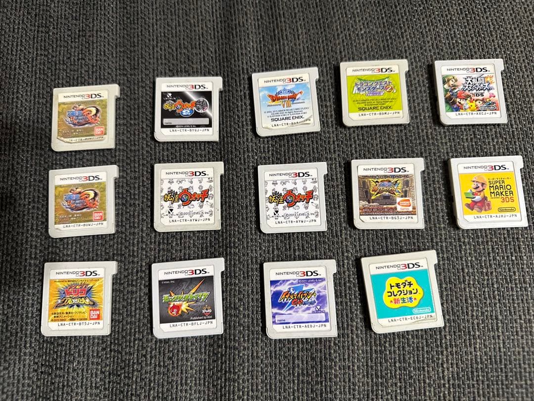 3DSソフト ジャンク品 まとめ売り スマブラ トモコレ 妖怪ウォッチ マリオ系