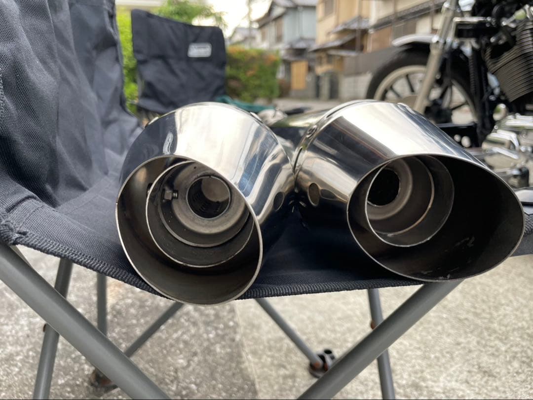 ステンレス ダブルテールマフラー