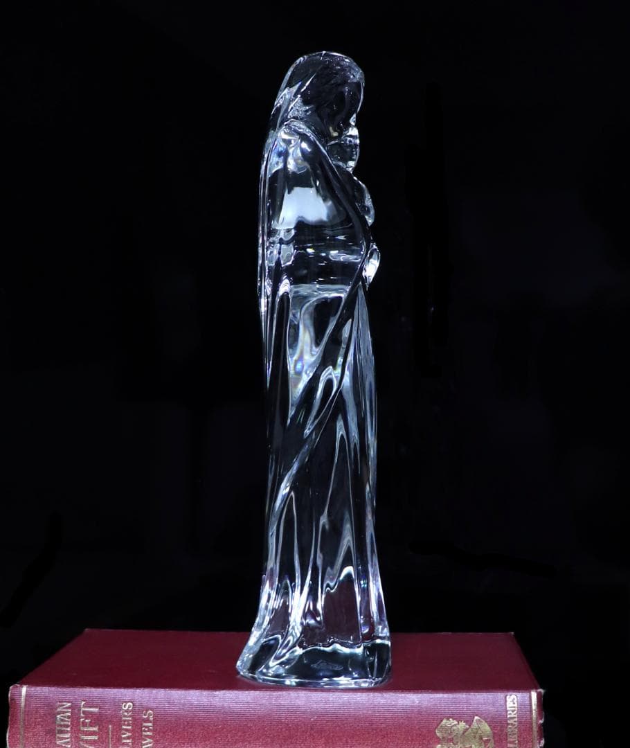 バカラ 美品 大型 フィギュリン 24cm1.1kg ラファエロ 聖母子像 廃版