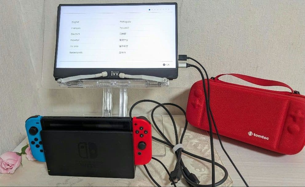 Nintendo Switch 本体 SDカード内蔵 専用ケース付き