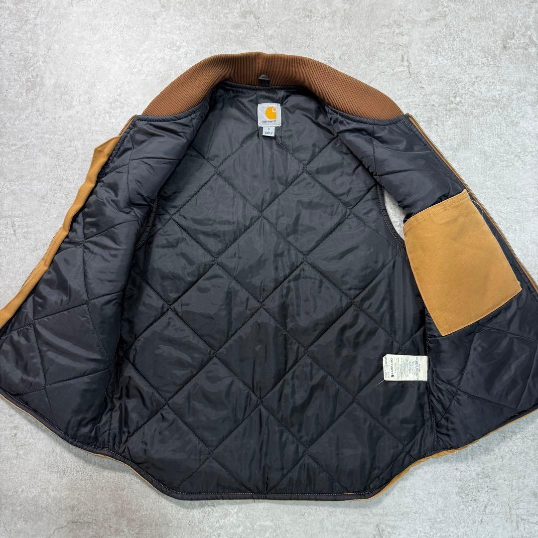 希少■carhartt カーハート【S】ダックベスト ブラウン フェード 雰囲気