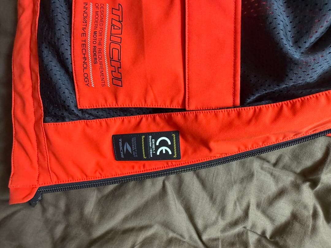 TAICHI メッシュジャケット オレンジ/ブラック RSJ328