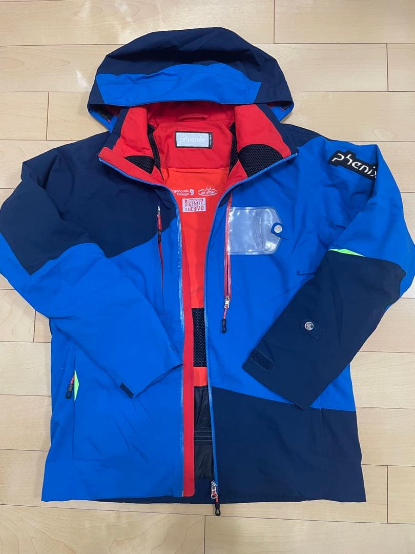 【美品】phenix スキーウェア 男性用　ブルー/ネイビー　Mサイズ