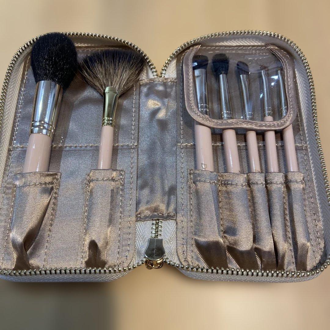 かじえり 熊野筆 Enamor エナモル メイクブラシ7本＆ブラシケースセット