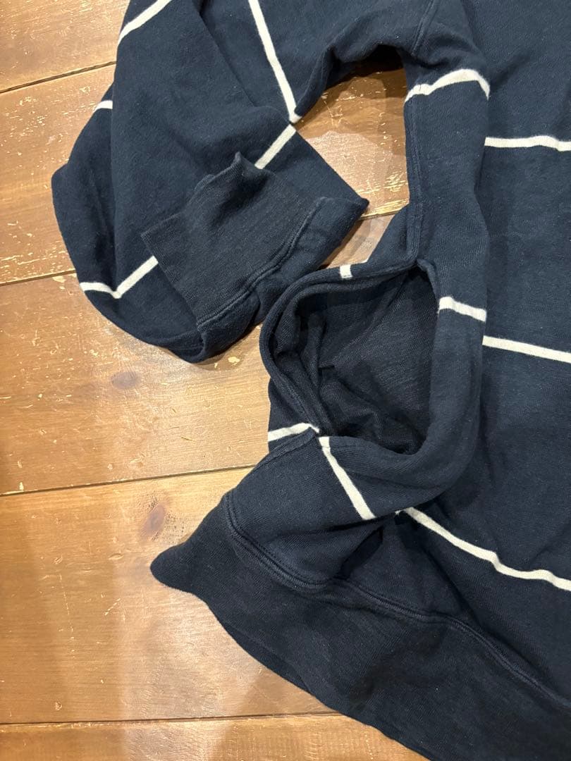 C/NP ボーダー ハーフジップ カットソー