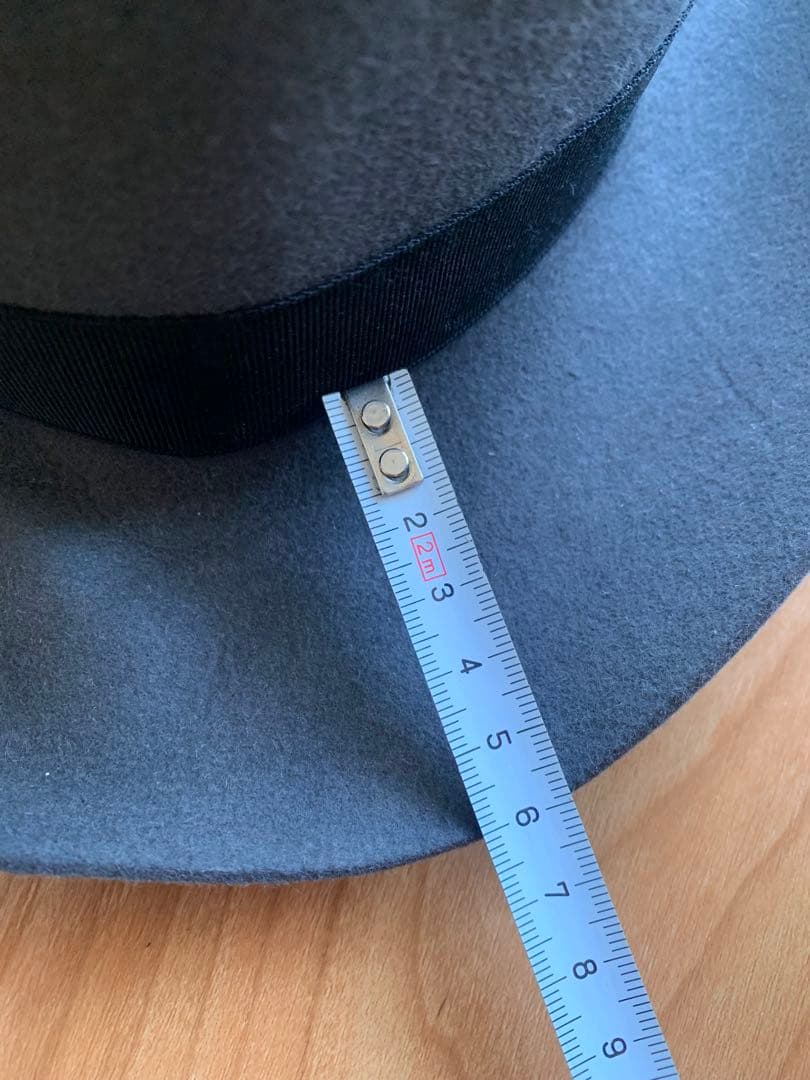 Borsalino ボルサリーノ★グレー★サイズ62★ウールハット★銀座トラヤ