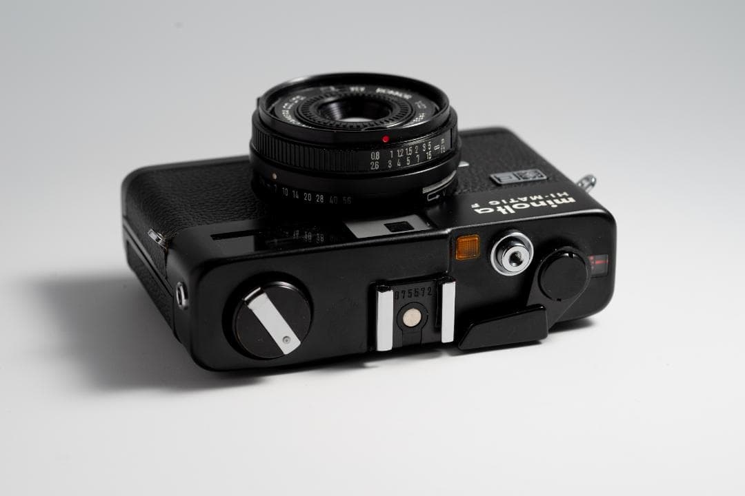 ミ*郎様 Minolta Hi-Matic F 【実写確認済み美品＋ポーチ、ジャ
