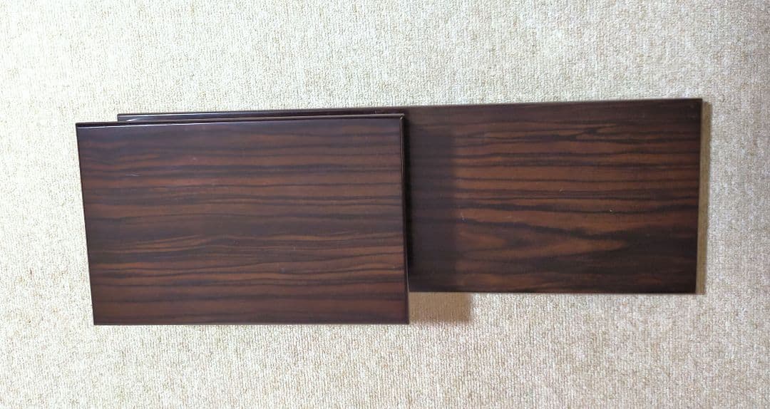 セール✨高級唐木　飾り棚　銘木黒丹　黒檀　未使用美品